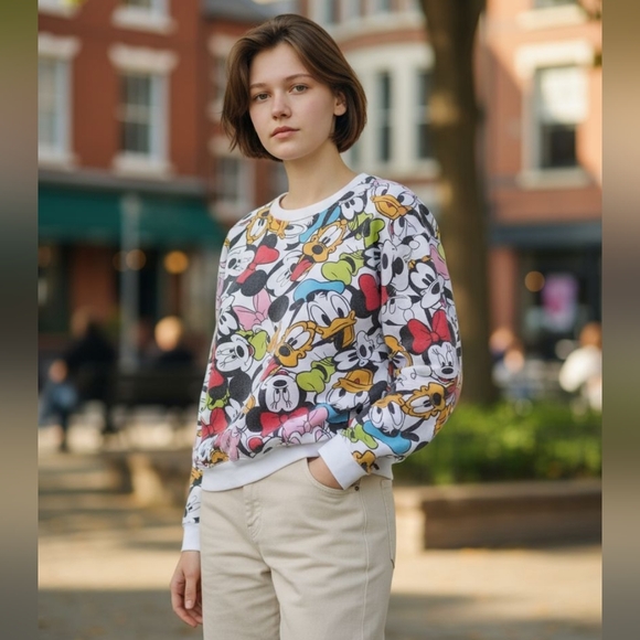 Disney Tops - Disney Mickey and Friends Graphic Pullover Sweatshirt